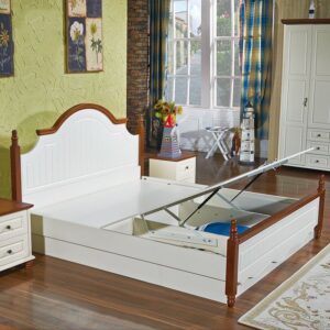 Giường ngủ cho bé kiểu Châu Âu GTE010 có ngăn gấp chứa đồ