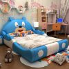 Giường trẻ em hình con gấu dễ thương GTE026 màu xanh