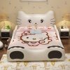 Giường công chúa kiểu con mèo Hello Kitty GTE018 màu trắng