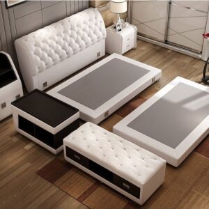 Giường tatami kiểu nhật bọc da có ngăn kéo GN008 2