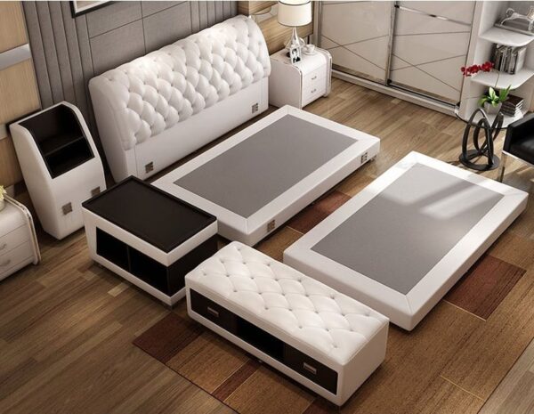Giường tatami kiểu nhật bọc da có ngăn kéo GN008 2