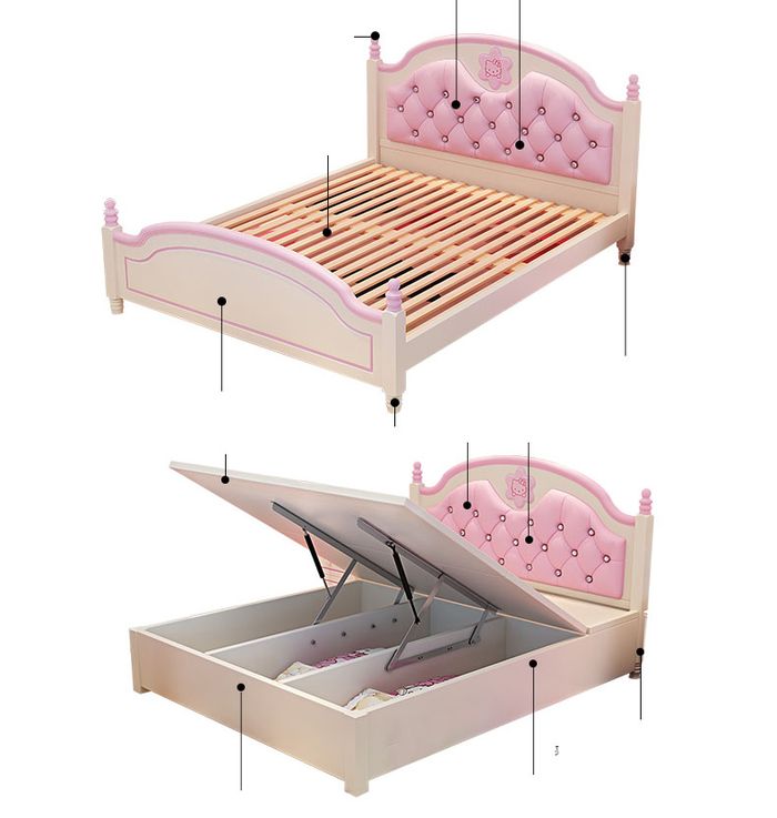Giường ngủ cho bé đầu giường bọc da đẹp GTE004 3