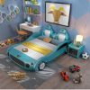 Mẫu giường ngủ ô tô thể thao đa tính năng cho bé GTE041 màu xanh dương