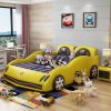 Giường ô tô thể thao đẹp cho bé trai GTE042 màu vàng