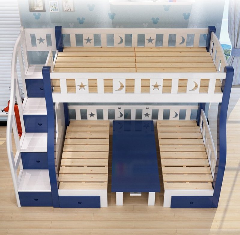Mẫu giường tầng cho bé thông minh đa năng GTE048 5 Mẫu giường tầng cho bé thông minh đa năng GTE048 5