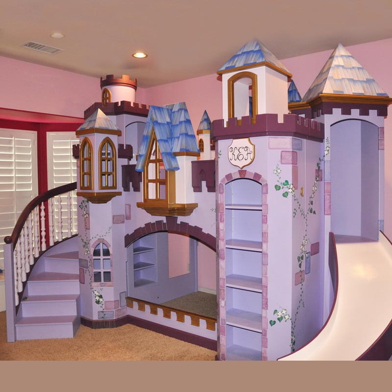 Giường tầng kiểu lâu đài cho bé