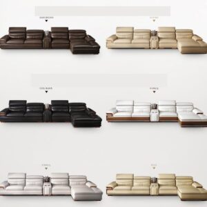 Màu sắc sofa phòng khách bọc da SF003