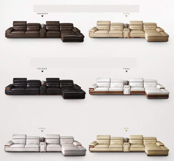 Màu sắc sofa phòng khách bọc da SF003