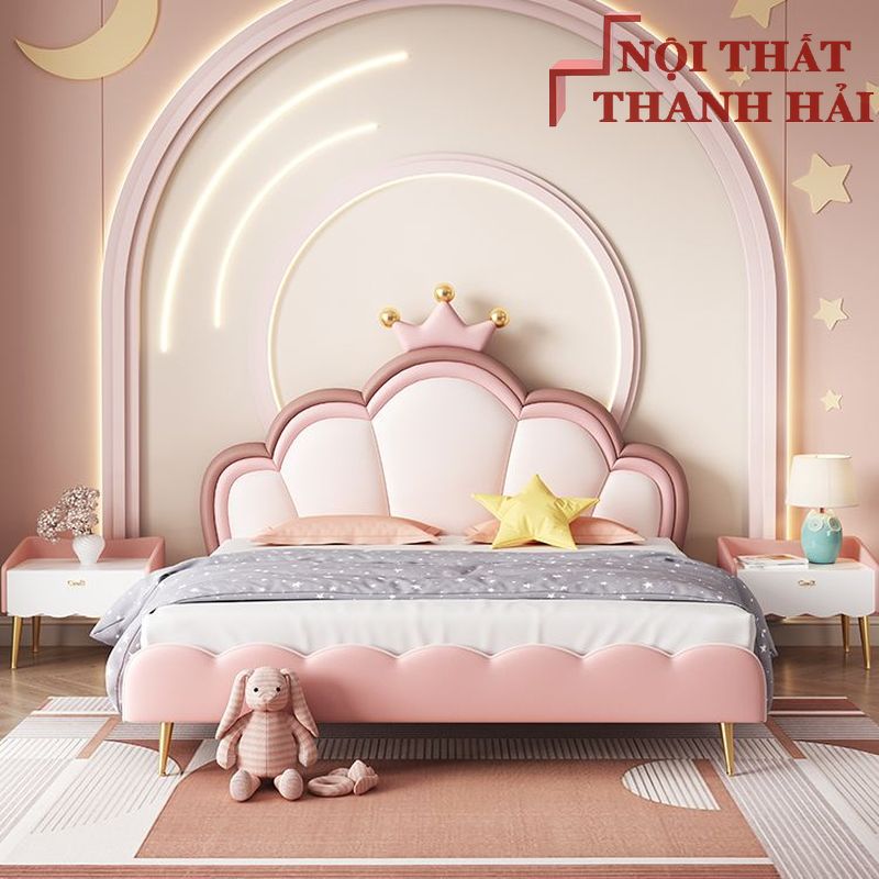 Giường công chúa bé gái đáng yêu GTE024 2