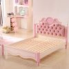Giường công chúa màu hồng dễ thương cho bé gái GTE025 1