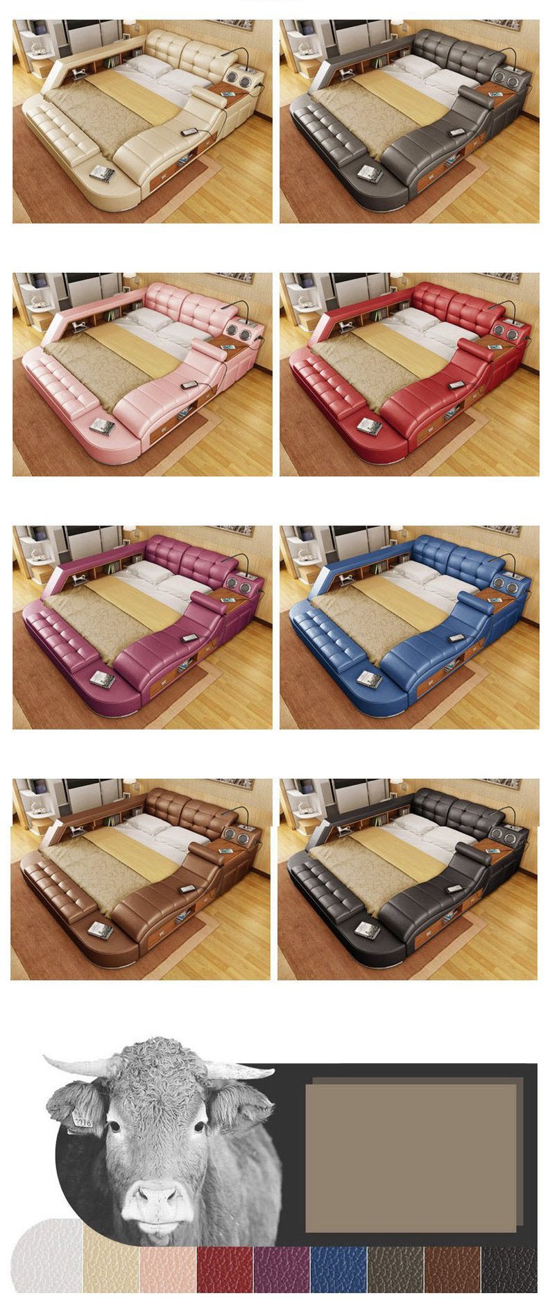 Màu sắc giường ngủ hiện đại GN011
