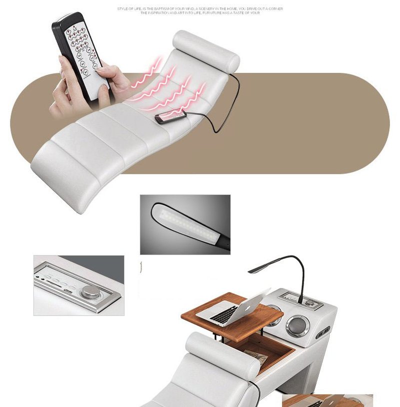 Giường hiện đại đa năng có ngăn kéo và ghế massage GN011 tích hợp Ghế Massage điều khiển đa chức năng