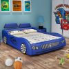 Giường trẻ em ô tô thể thao có ngăn gấp chứa đồ GTE036 màu xanh da trời