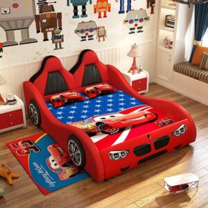 Giường ô tô cho bé trai đẹp nhập khẩu GTE079 màu đỏ Giường ô tô cho bé trai đẹp nhập khẩu GTE079 màu đỏ