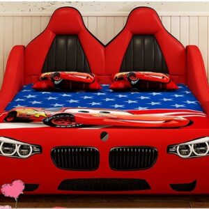 Giường ô tô cho bé trai đẹp nhập khẩu GTE079 màu đỏ 2 Giường ô tô cho bé trai đẹp nhập khẩu GTE079 màu đỏ 2