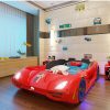 Giường ô tô thể thao 3D T400 Maserati + đèn led + âm nhạc GTE065 màu đỏ
