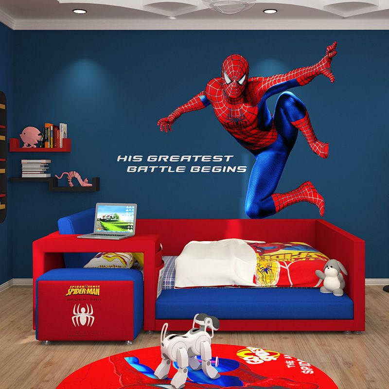 Mẫu thiết kế giường cho bé trai siêu nhân người nhện