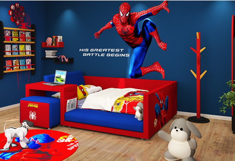 Giường trẻ em kiểu dáng người nhện đẹp GTE100 kiểu 1