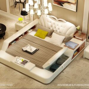 Giường tatami bọc da sang trọng GN012