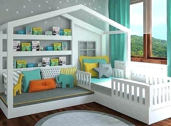 Mẫu giường ngôi nhà sáng tạo dành cho bé