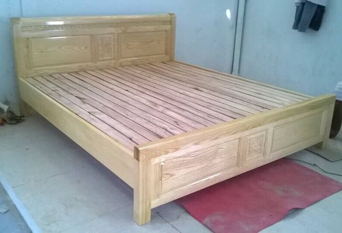 Giường gỗ sồi nga giá rẻ 3