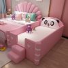 Giường ngủ dễ thương hình gấu trúc GTE120 màu hồng 2
