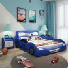 Giường ngủ ô tô hoạt hình tia chớp MCQUEEN màu xanh da trời