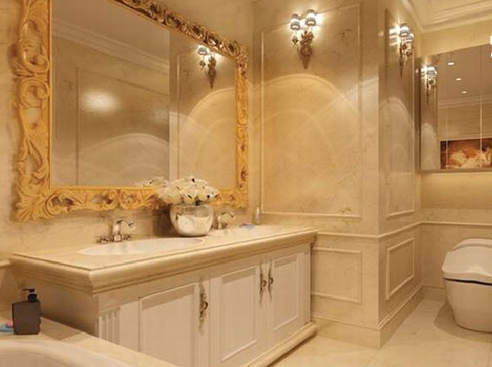 Cách chọn gương phòng tắm mang phong cách Tân cổ điển - Tin tức