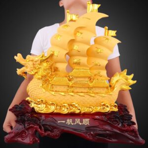 Thuyền buồm rồng QT007 - quà tặng phong thủy thuận đường xuôi gió 1