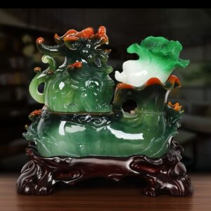 Tượng tì hưu và bắp cải may mắn QT004 Tượng tì hưu và bắp cải may mắn QT004