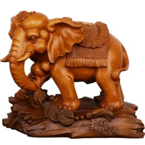 Tượng voi tài lộc QT012 màu cánh dán