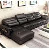 Bộ ghế sofa góc chữ L phong cách Châu Âu SF022 màu đen
