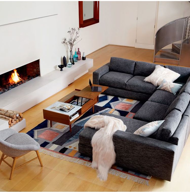 Bộ ghế sofa hiện đại đơn giản bọc vải đẹp SF027