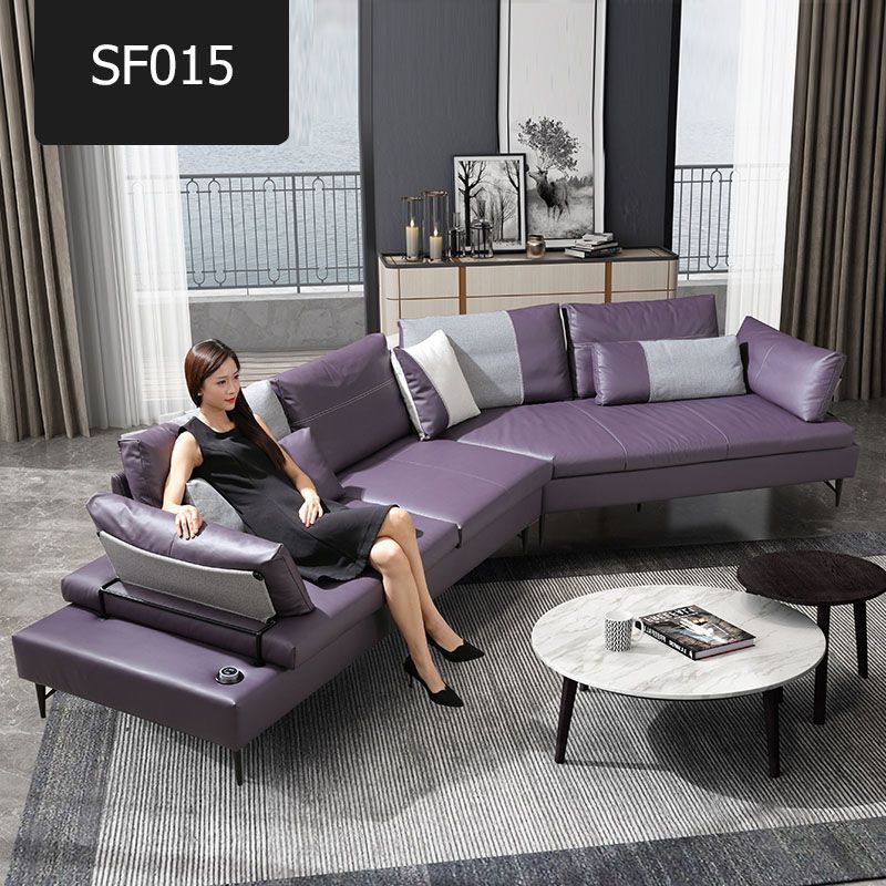 Mẫu sofa hiện đại màu tím SF015