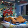 Giường ô tô Nhập Khẩu có đèn led loa nghe nhạc GTE136 màu cam