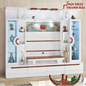 Bộ tủ rượu và kệ tivi phòng khách hiện đại sang trọng TR010 3
