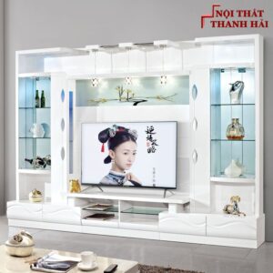 Bộ tủ rượu và kệ tivi phòng khách hiện đại sang trọng TR010 4
