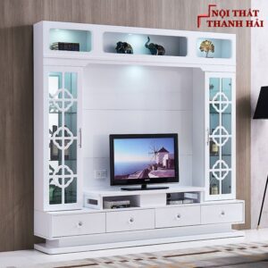 Bộ tủ rượu và kệ tivi phòng khách hiện đại sang trọng TR010 5
