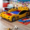 Giường siêu xe ô tô dành cho bé trai GTE145 màu vàng