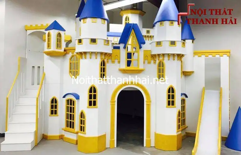 Giường tầng lâu đài cho bé, trẻ em 1