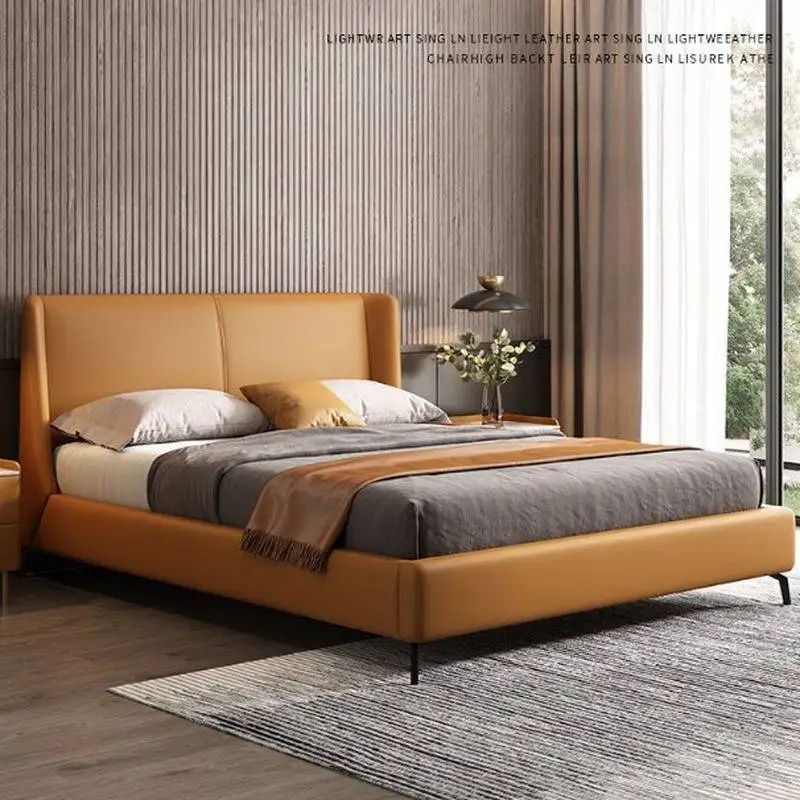 Giường ngủ bọc da hiện đại cao cấp GTE100