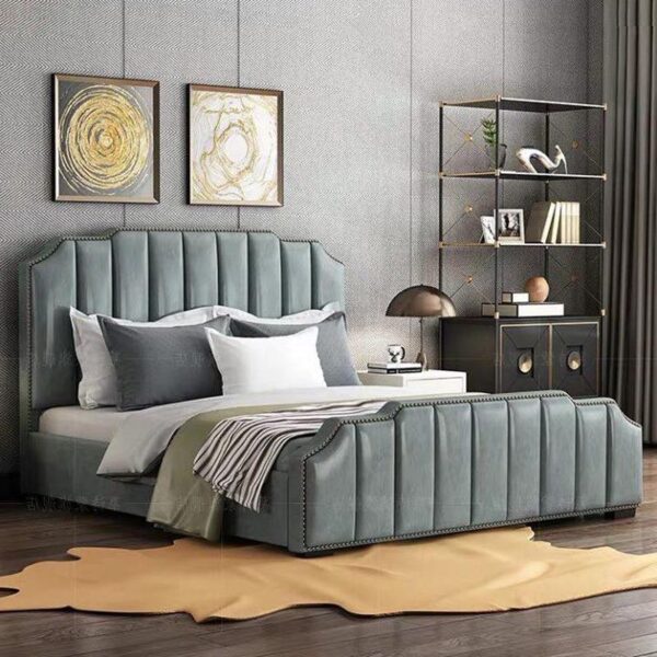 Giường hiện đại bọc da, nỉ đẹp GN047 2