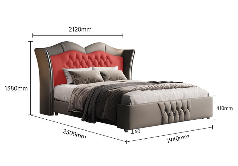 Kích cỡ Giường Luxury cao cấp hiện đại đẳng cấp bọc da GN063
