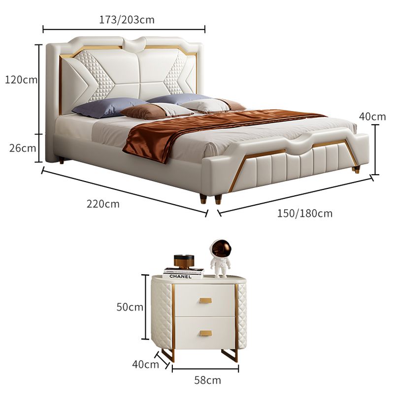 kích cỡ Giường luxury cao cấp nhập khẩu GN050
