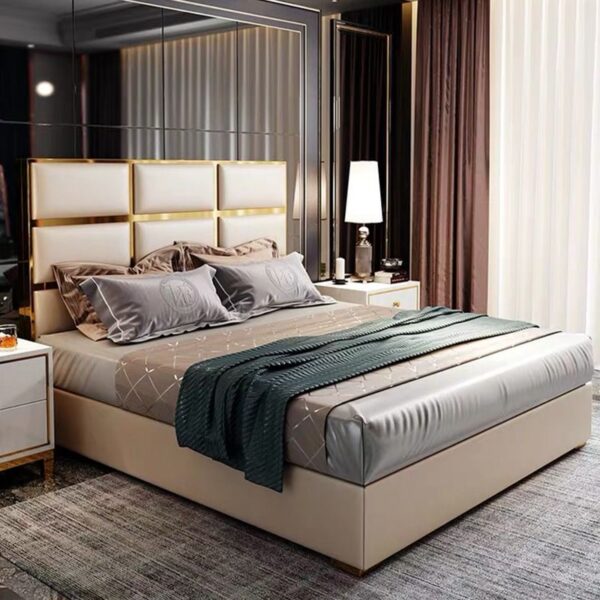 Giường bọc da cao cấp GN056