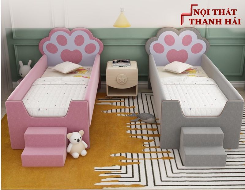 Giường nhỏ ghép kiểu chân mèo