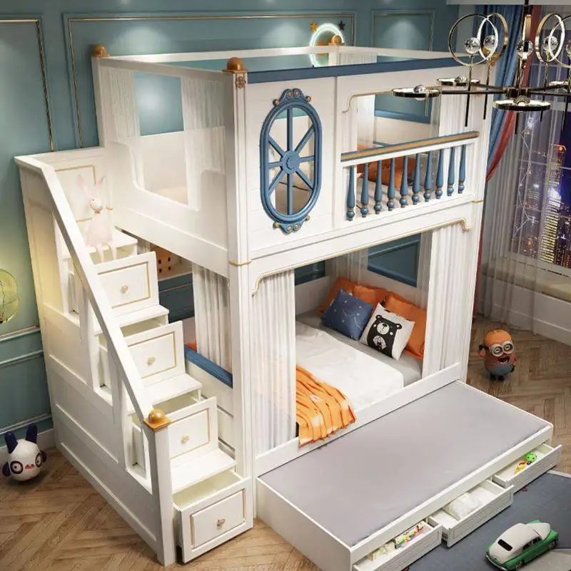 Giường tầng kiểu ngôi nhà - mẫu giường ngủ cho trẻ 4 tuổi đẹp nổi bật nhất hiện nay