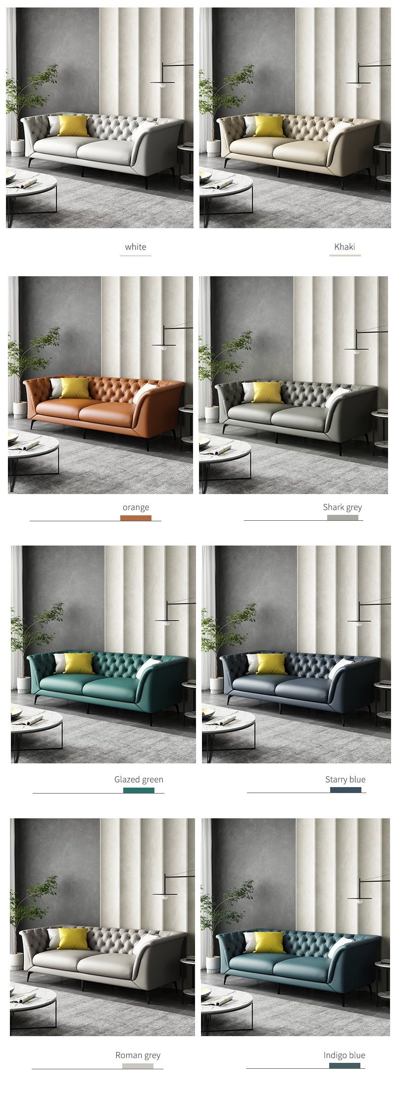Màu sắc Sofa phòng khách hiện đại cao cấp đẹp SF044 3