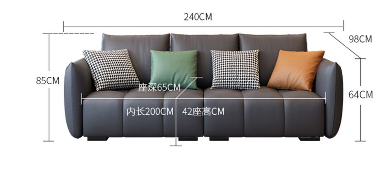 Mẫu sofa phòng khách hiện đại bọc da đẹp SF040 4