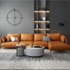 Sofa phòng khách góc chữ L bọc da hiện đại SF039  2